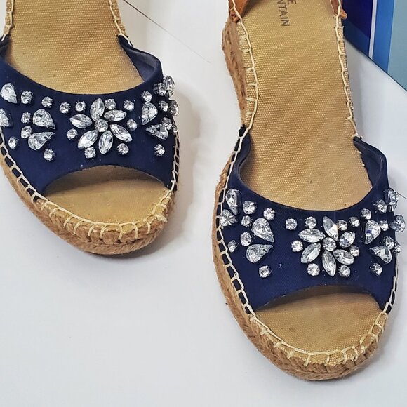White Mountain Espadrille Sandals with Beads Decor - Picture 5 of 13